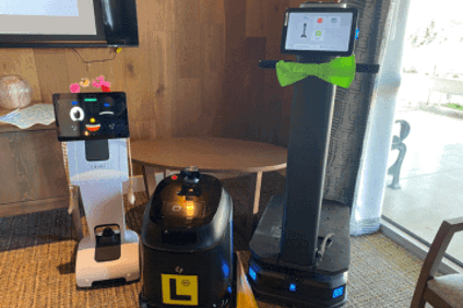 Residents and staff embrace robot workers
